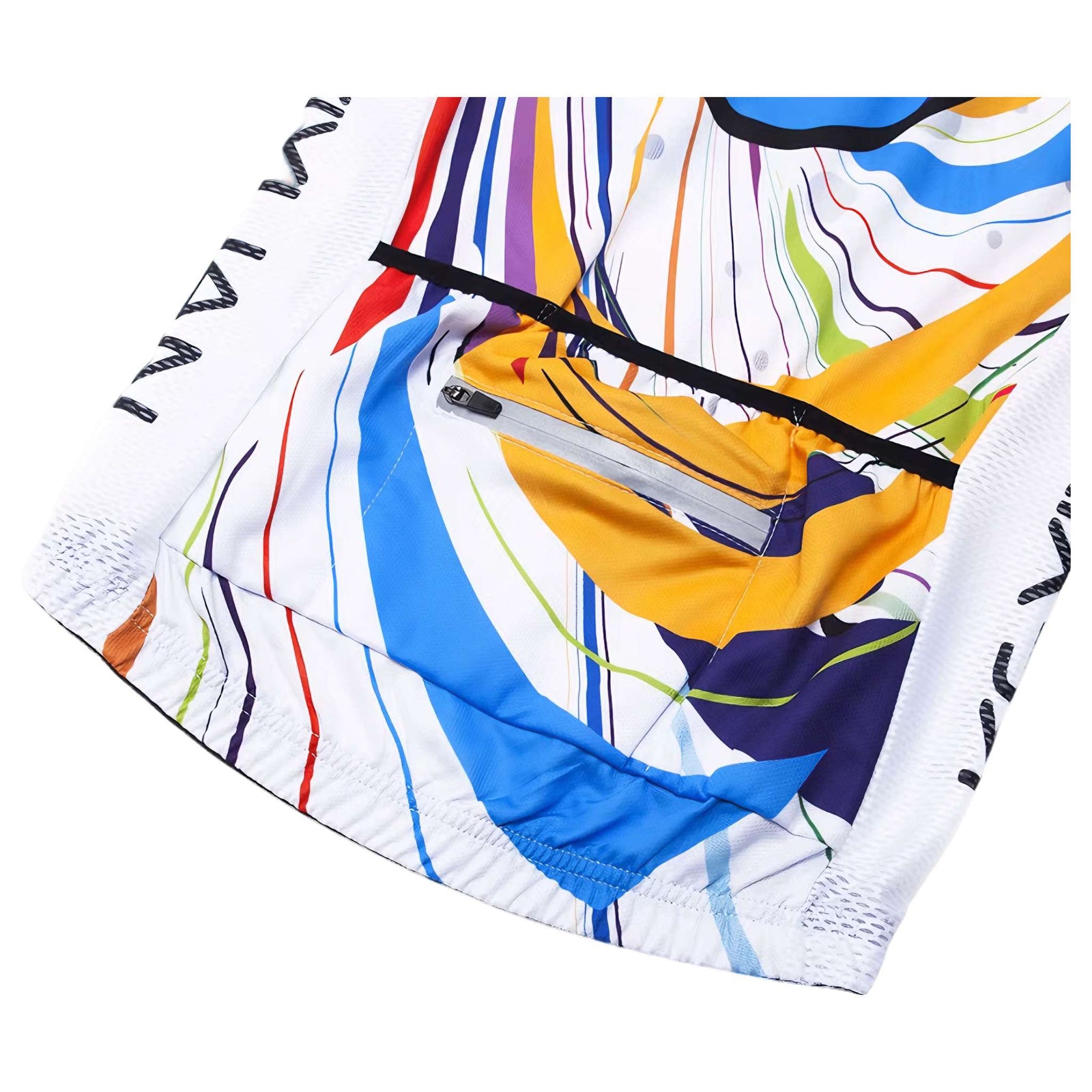 Velocity Surge Women's Cycling Jersey – White Multi-Swirl