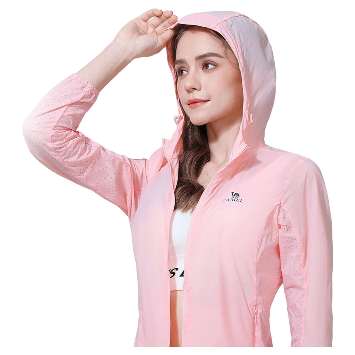 Ethereal Trailblazer Women's Hiking Jacket - Breathable & Waterproof with Sun Protection