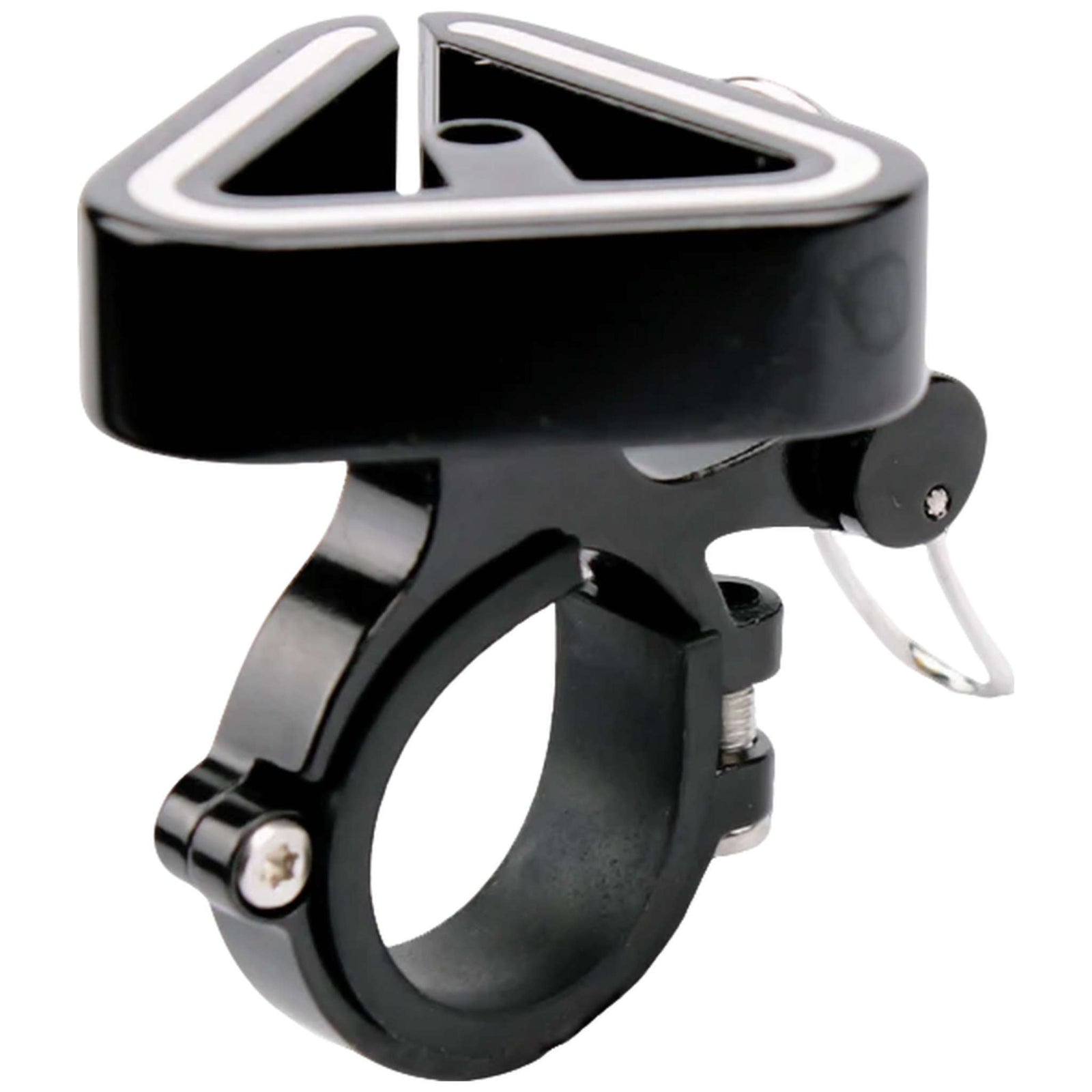 High-Fidelity Copper Alloy Triangle Bike Bell - Easy-Mount CNC Base for All Bikes