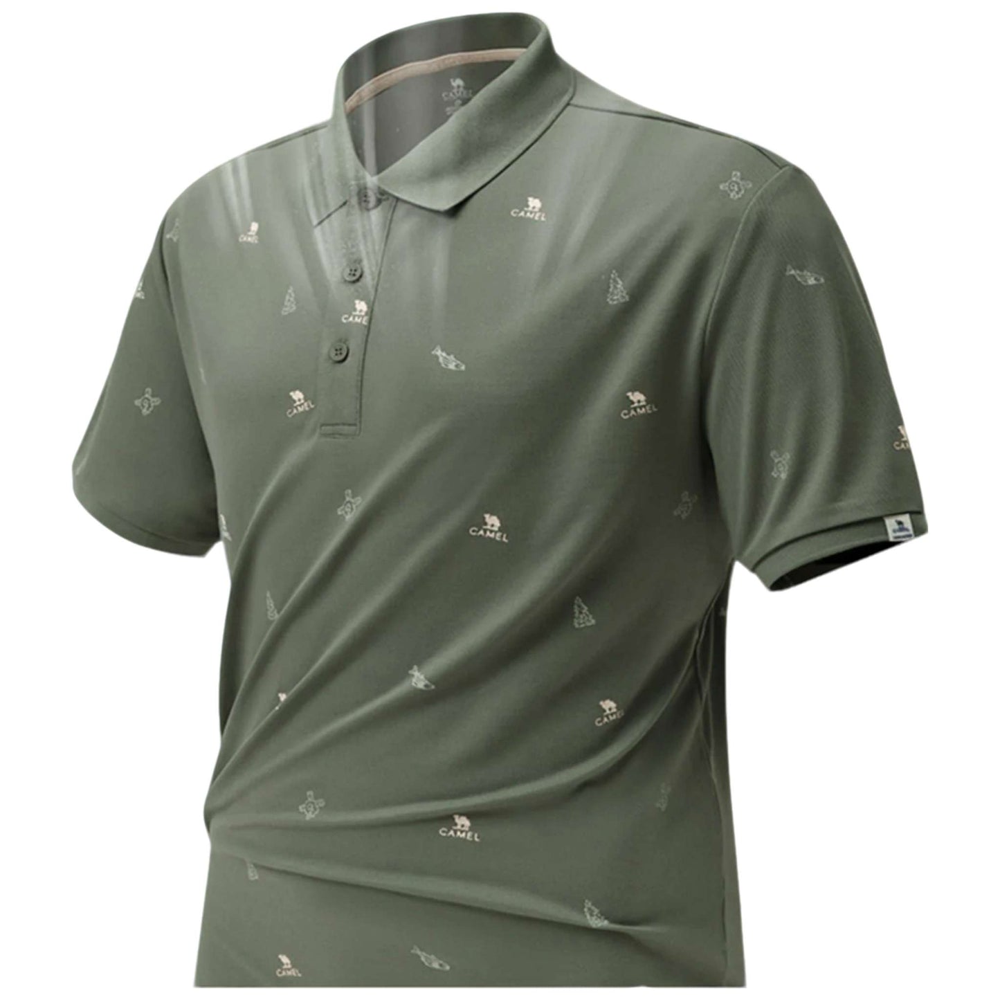 Men's Quick-Dry Microporous Polo Shirt for Outdoor Adventures