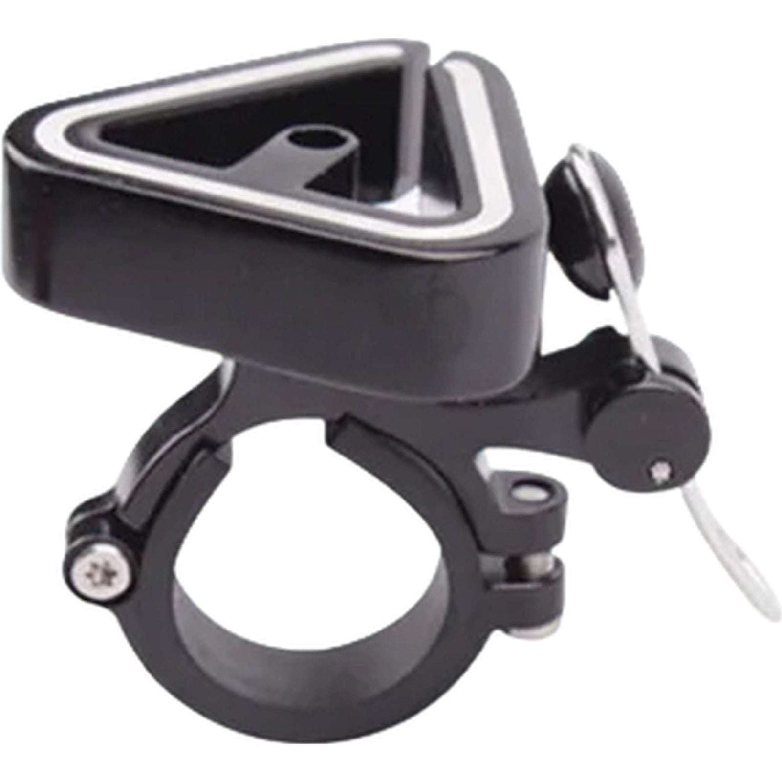 High-Fidelity Copper Alloy Triangle Bike Bell - Easy-Mount CNC Base for All Bikes