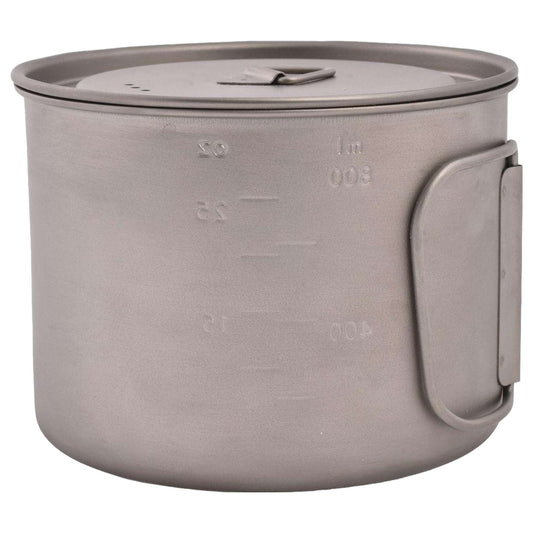 Space Saver Titanium Pot with Lid 900 ml - Ultralight Backpacking Cookware