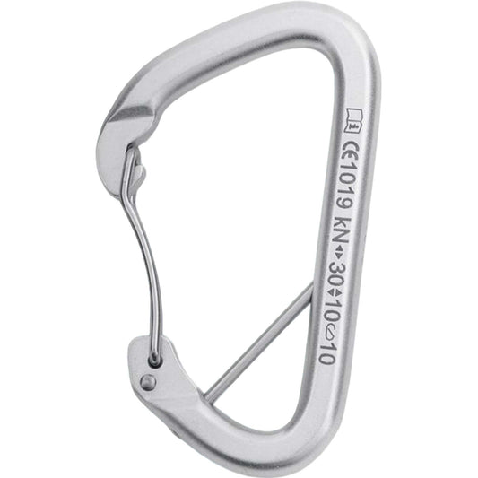 Singing Rock Artwall Steel D Wiregate Carabiner with Captive Bar - Climbing Gym Essential