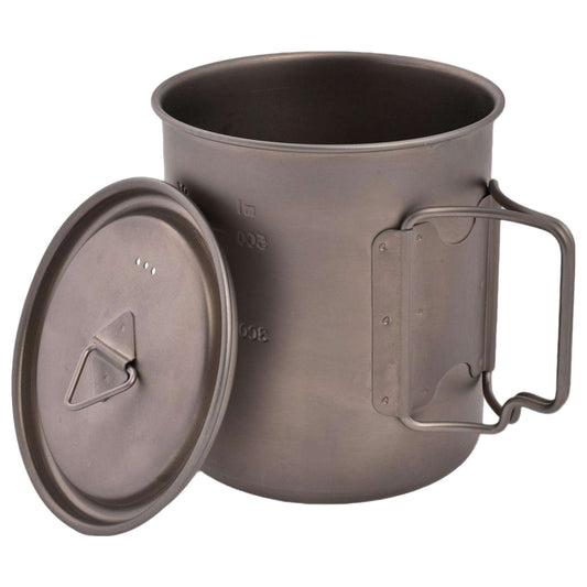 Titanium Space Saver Mug 750ml with Lid - Ultra-Lightweight for Hiking & Camping