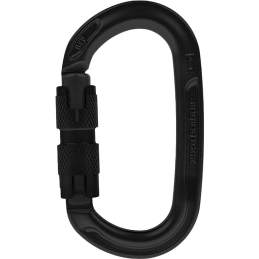 Oxy TWL Oval Carabiner - Hot-Forged Alloy with Twist Gate for Climbing Devices