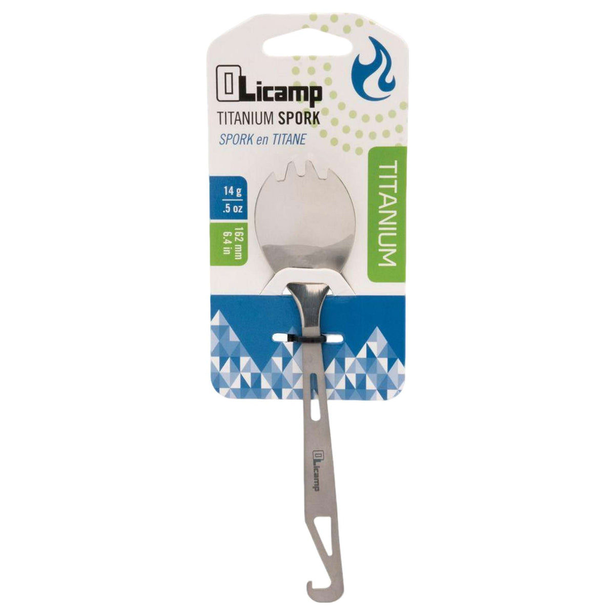 Olicamp titanium spork with integrated bottle opener