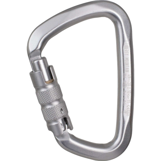 Aluminum Large D Carabiner - Triple Lock for Maximum Safety