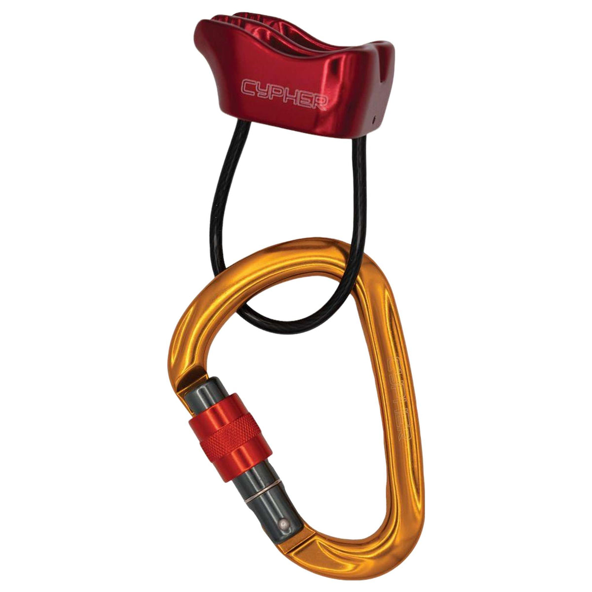 Cypher XF belay device with Iris HMS carabiner kit