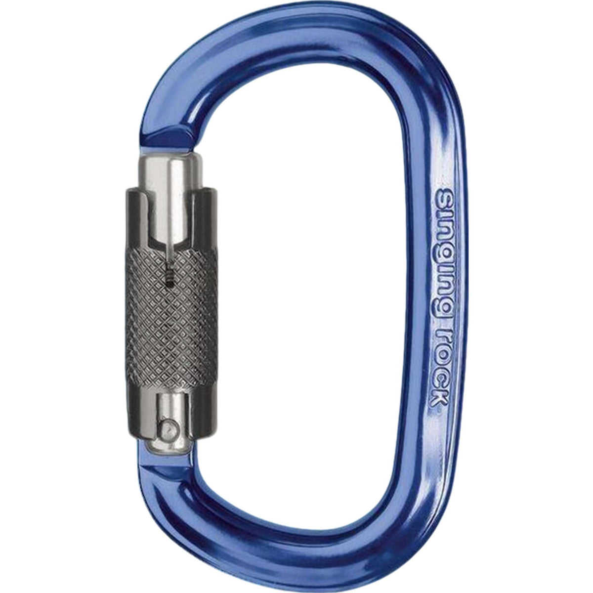 Singing Rock Ozone TWL oval twist-lock carabiner blue black