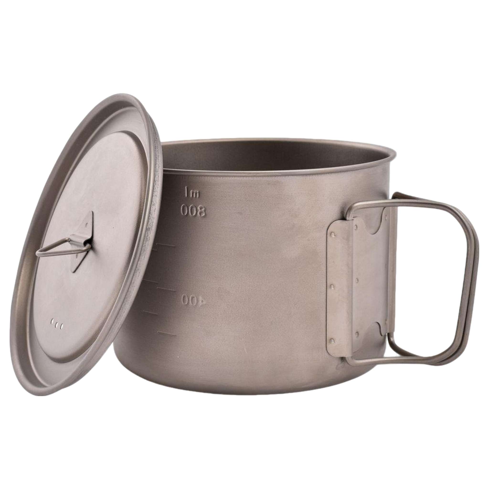 Space Saver Titanium Pot with Lid 900 ml - Ultralight Backpacking Cookware