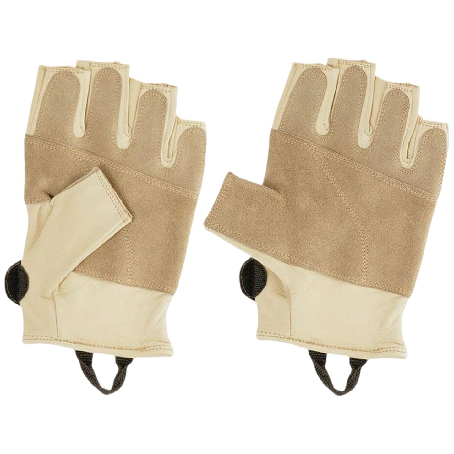 Grippy 3/4 Leather Climbing Gloves - Abrasion-Resistant & Kevlar-Stitched