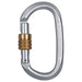 Heavy Duty Steel Oval Screw Gate Carabiner - 30kN