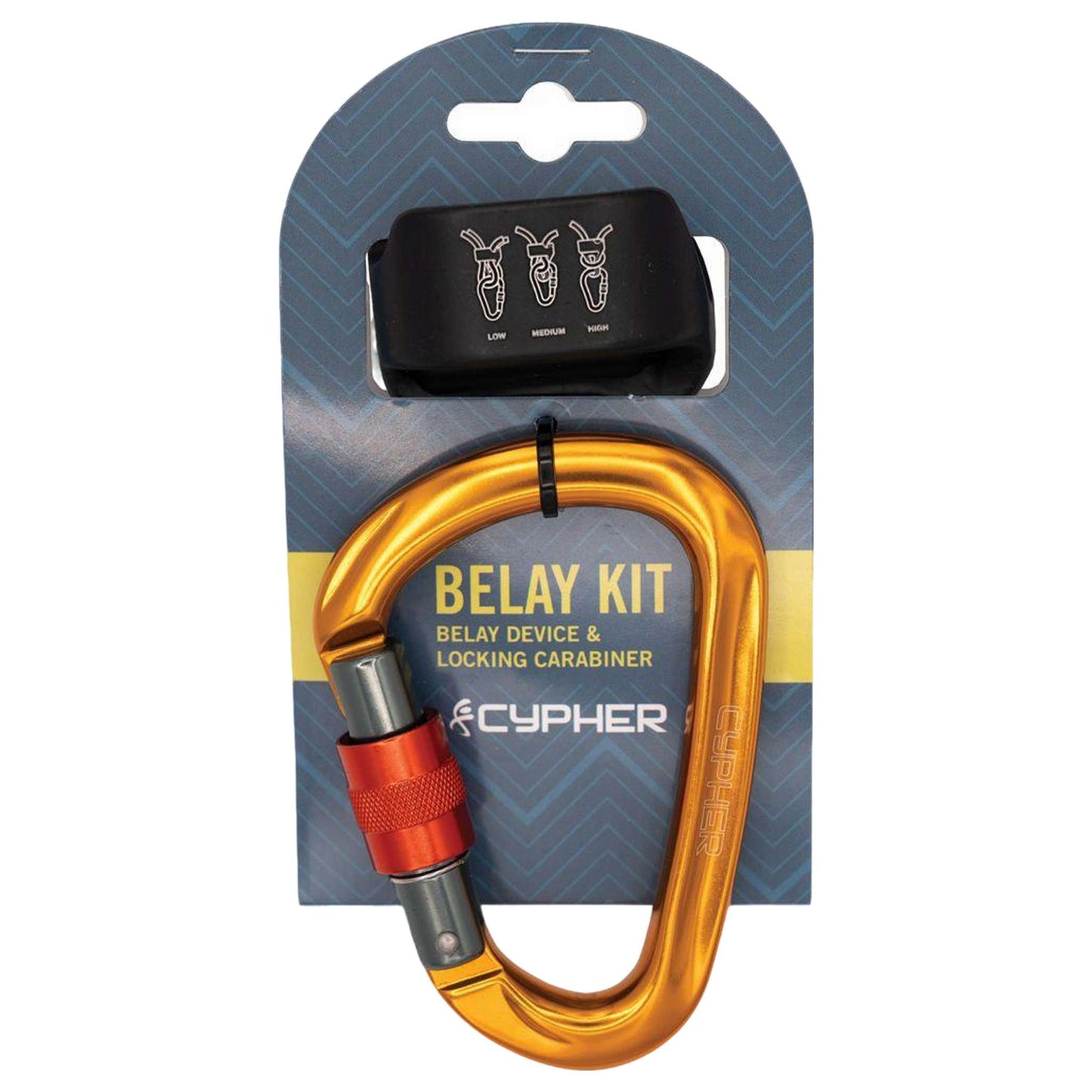 Cypher XF FORGE Belay Kit - Premium Locking Carabiner & Belay Device Combo