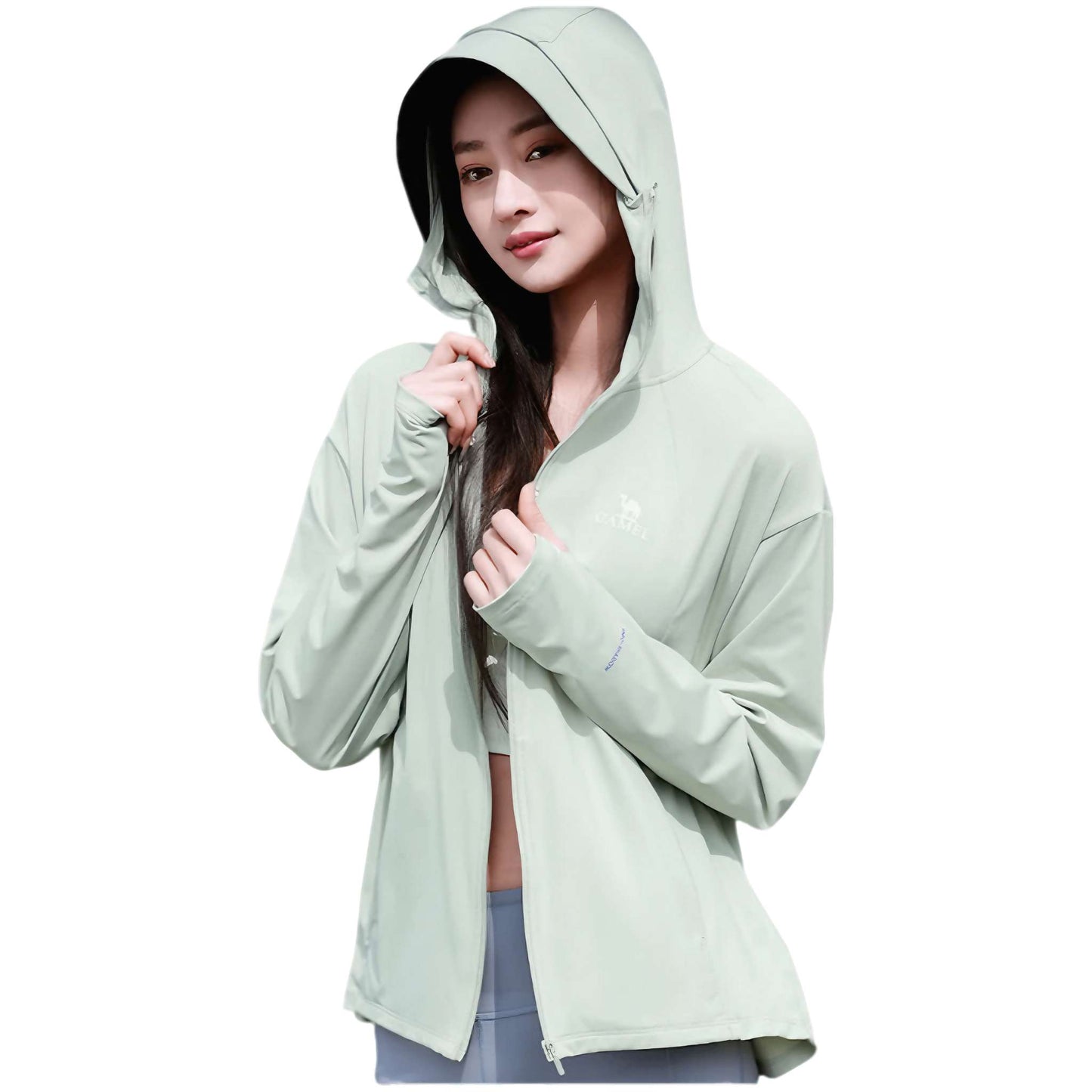Women's Ice Silk Sun Protection Jacket - UV & Wind Resistant