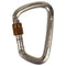 Hard Steel Large D Screw Gate Carabiner - High-Strength Climbing Equipment