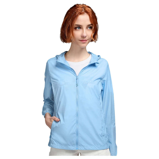 Women's Quick-Dry Breathable Skin Coat - Lightweight Outdoor Protection Jacket for Beach & Hiking