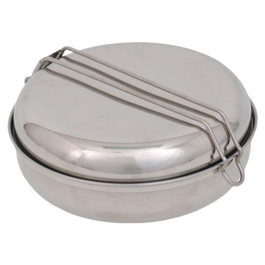 Olicamp stainless steel camping mess kit cookware