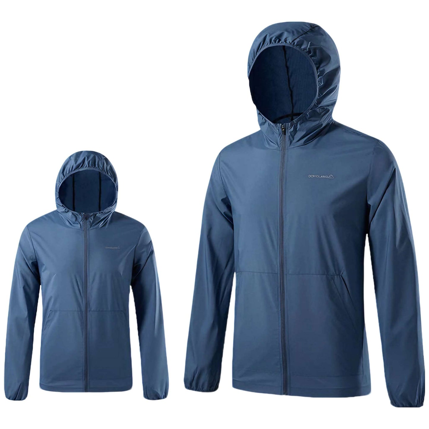 Men's UV Protection Hiking Jacket - Breathable Windbreaker with UPF 50+ Sun Shield