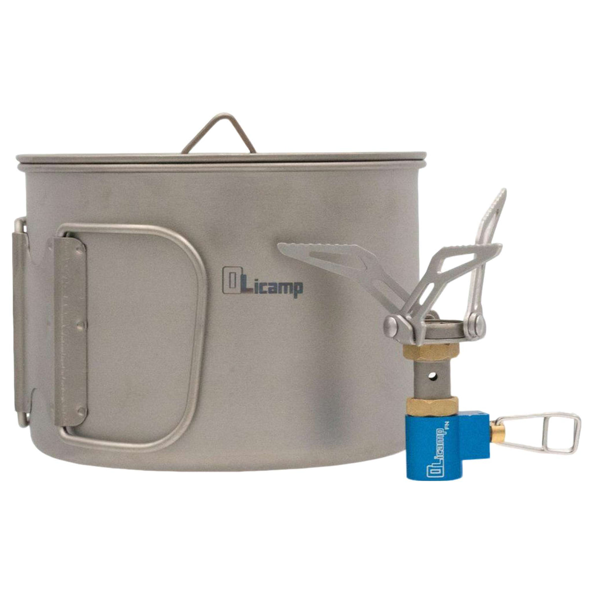 Olicamp ION ultralight stove and titanium pot combo