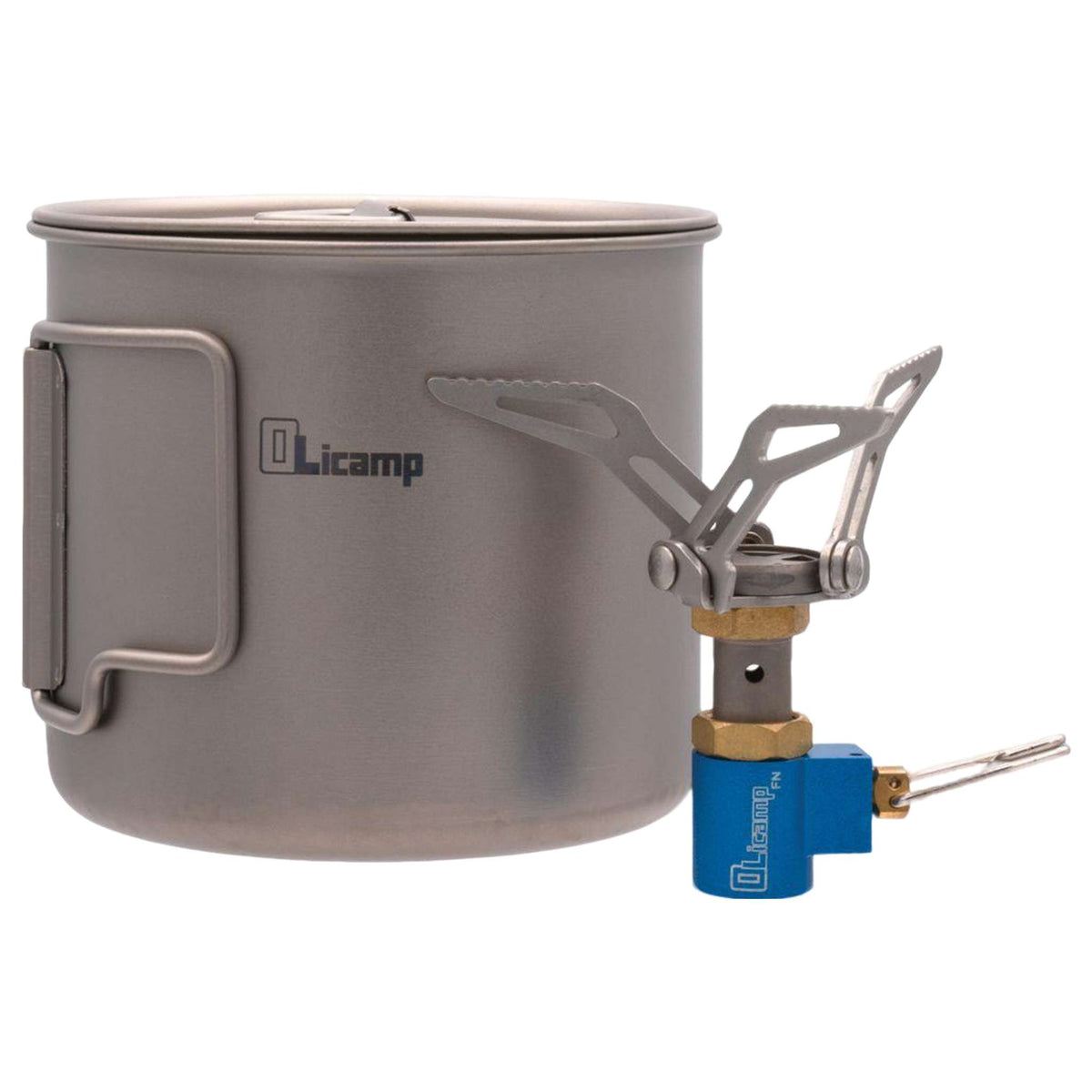 Olicamp Ion Micro titanium stove and mug combo