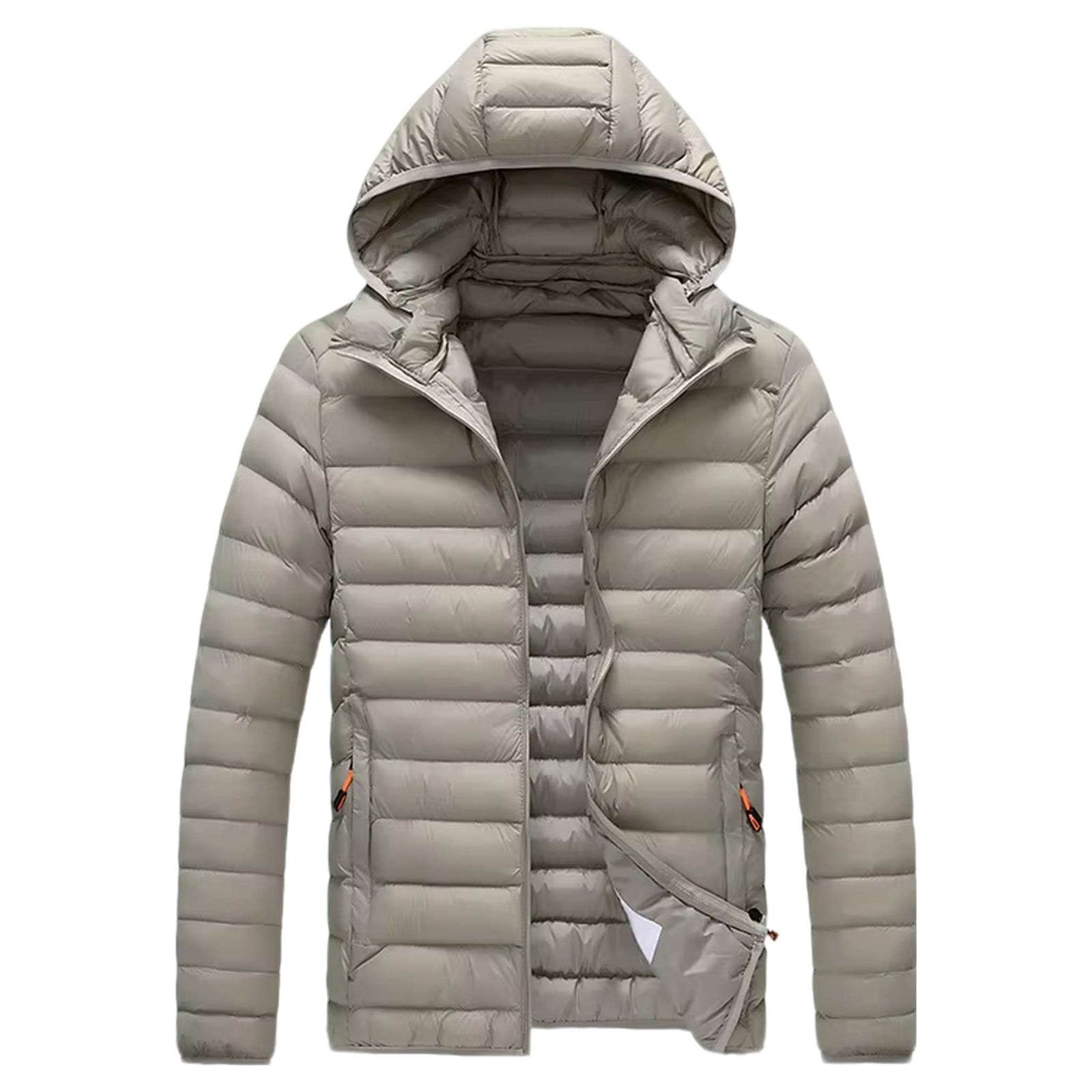 Insulated Winter Parka with Detachable Hood - Men's