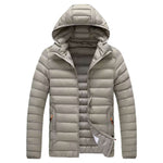 Men's Insulated Winter Parka with Detachable Hood