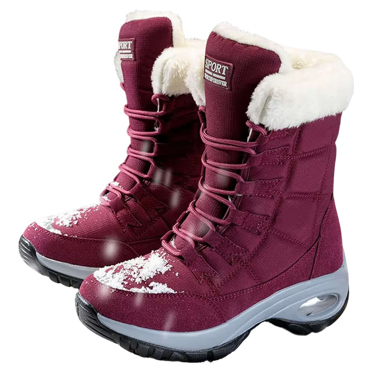 FrostPeak women's waterproof snow boots