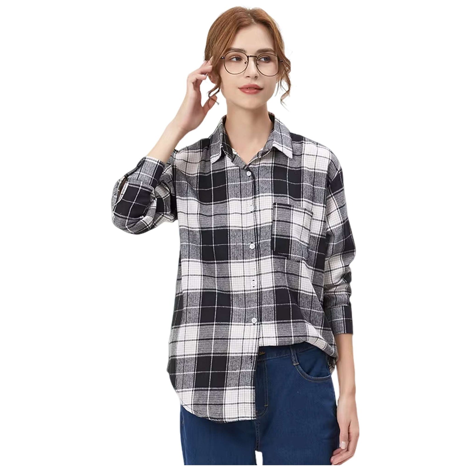 Flannel Plaid Shirt - Women's