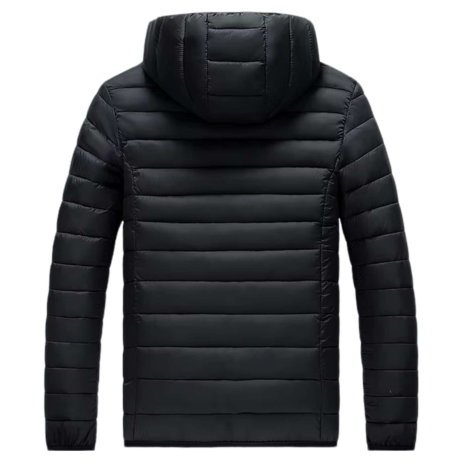 Insulated Winter Parka with Detachable Hood - Men's