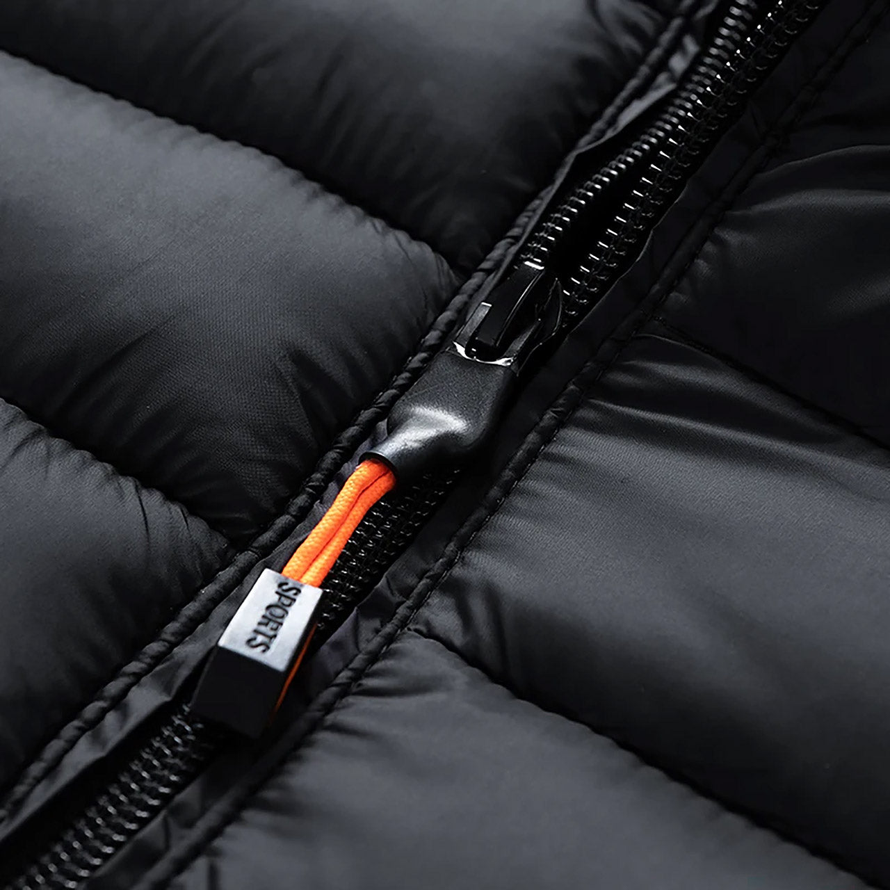Insulated Winter Parka with Detachable Hood - Men's