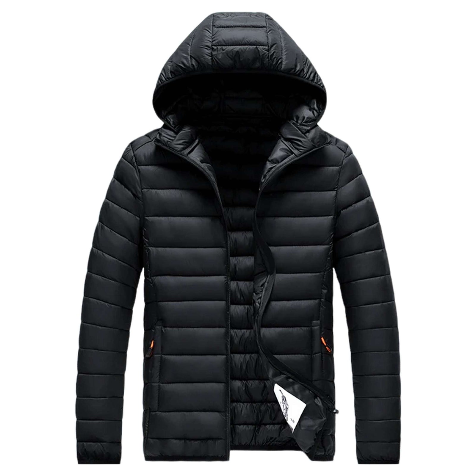 Insulated Winter Parka with Detachable Hood - Men's