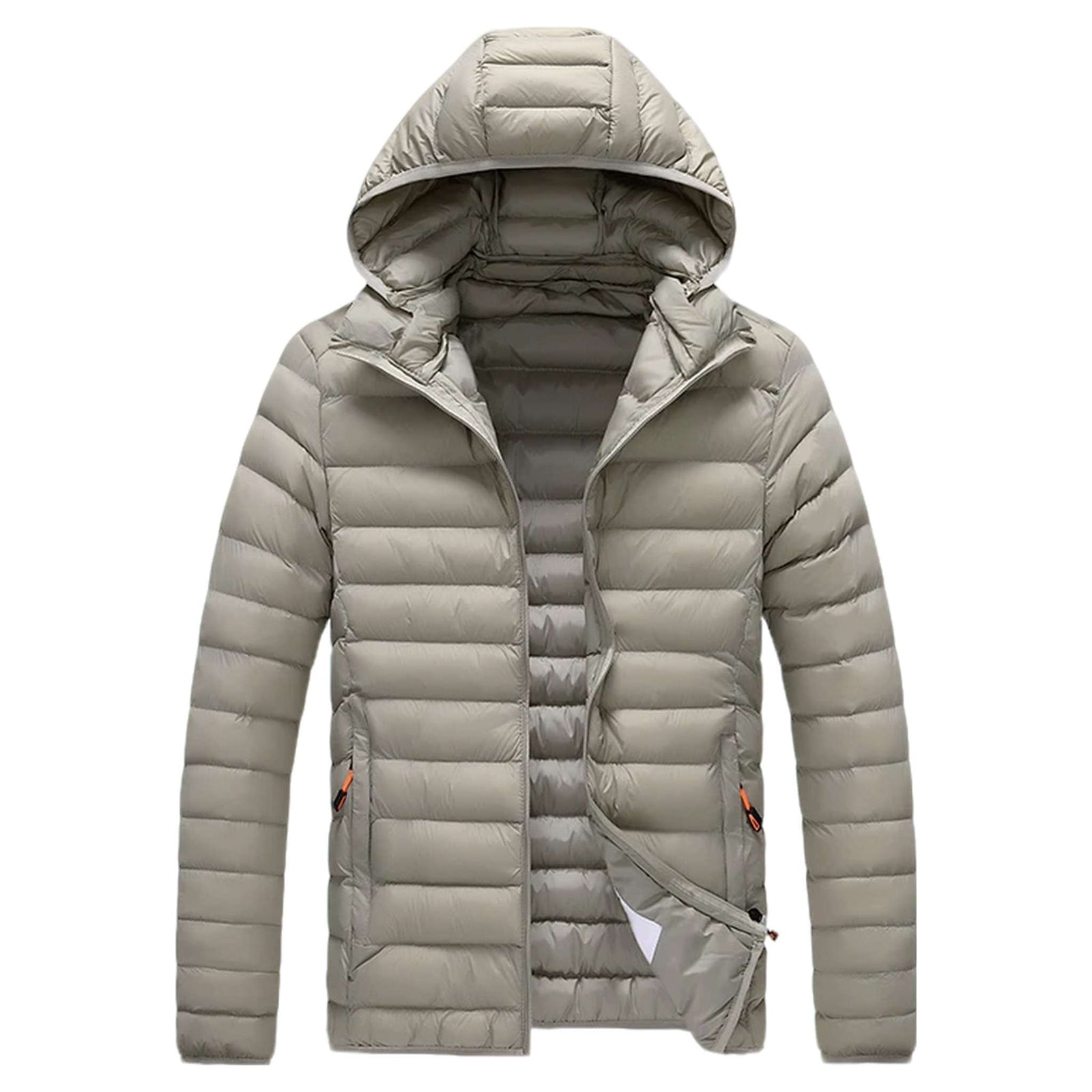 Insulated Winter Parka with Detachable Hood - Men's