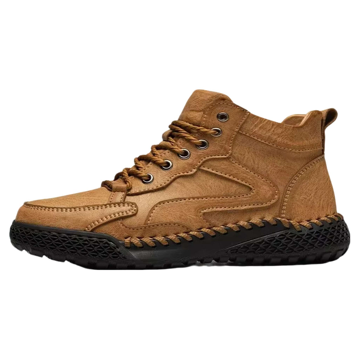 TrailForge men's high-top winter hiking sneakers