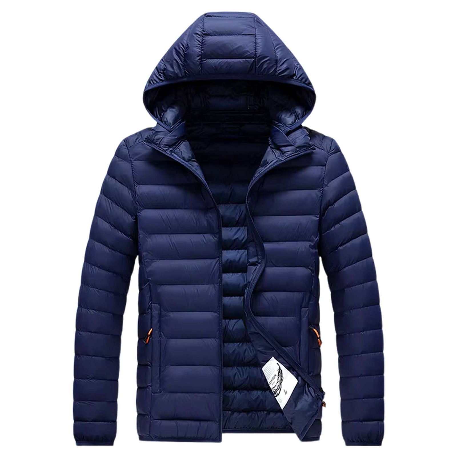 Insulated Winter Parka with Detachable Hood - Men's