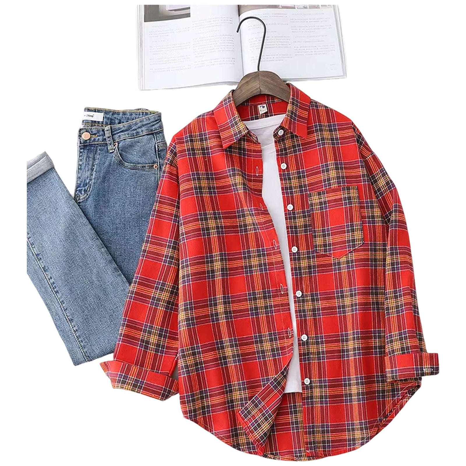 Flannel Plaid Shirt - Women's