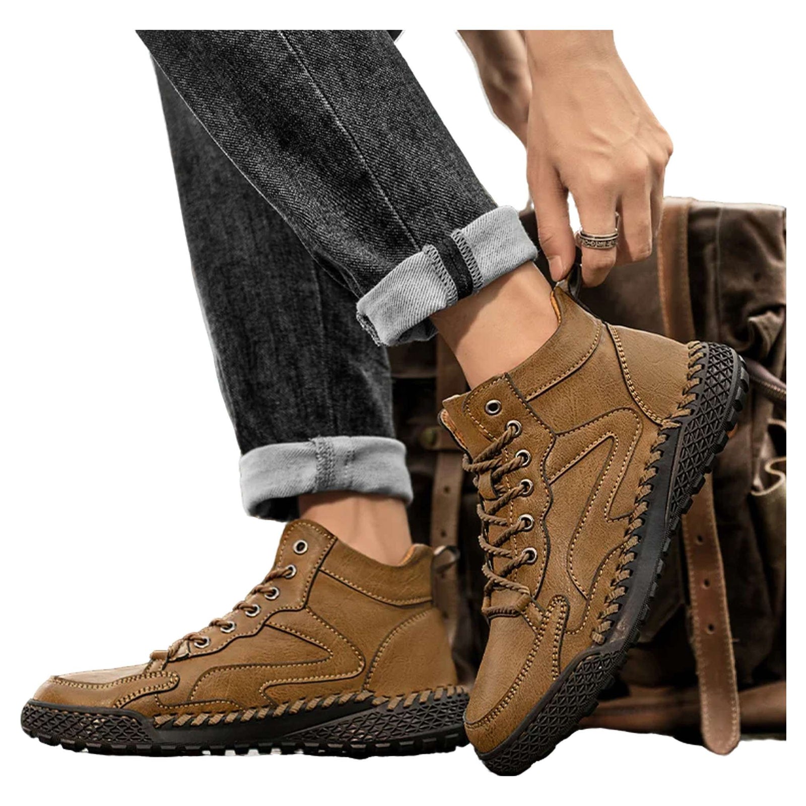 High-Top Winter Hiking Sneakers - Men's