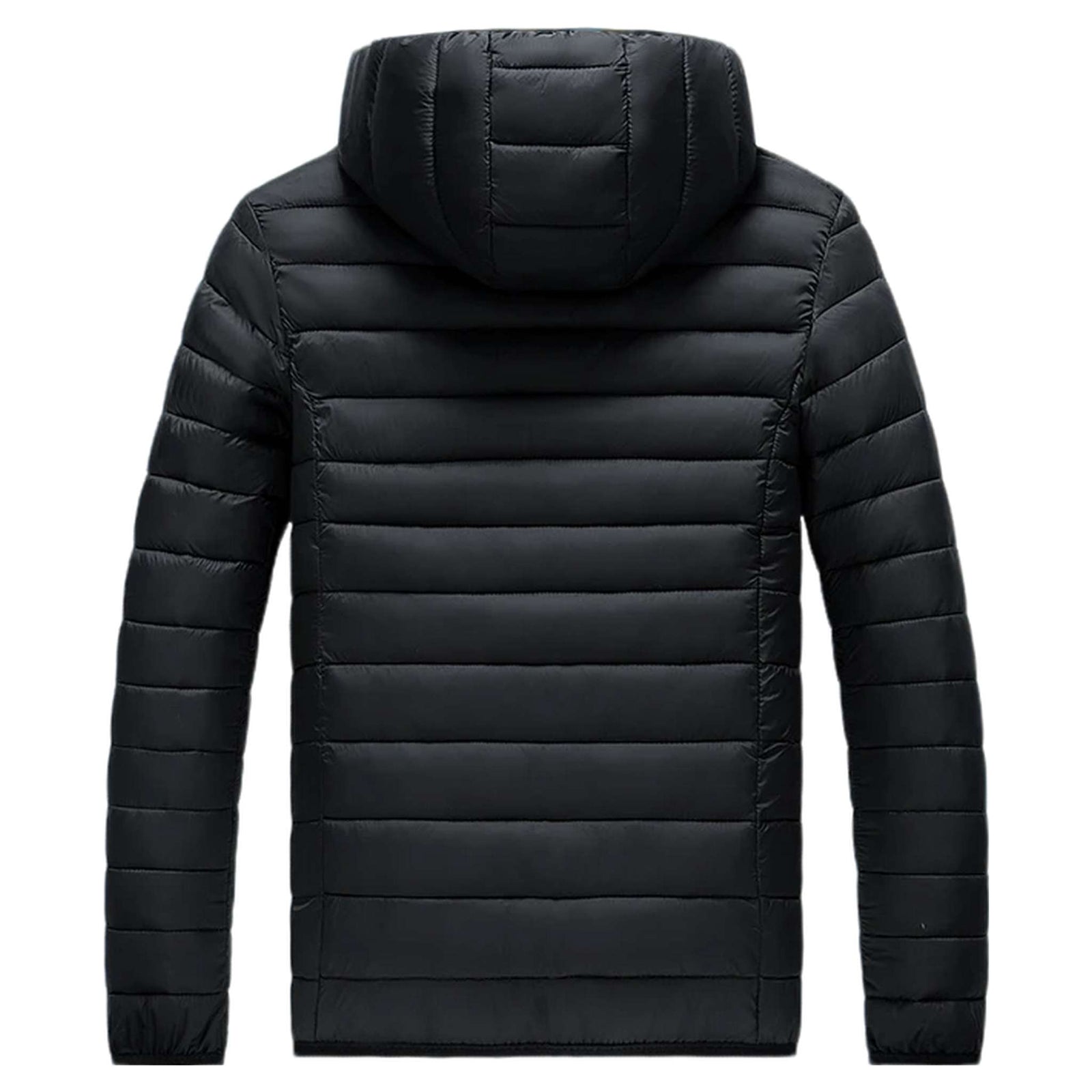Insulated Winter Parka with Detachable Hood - Men's