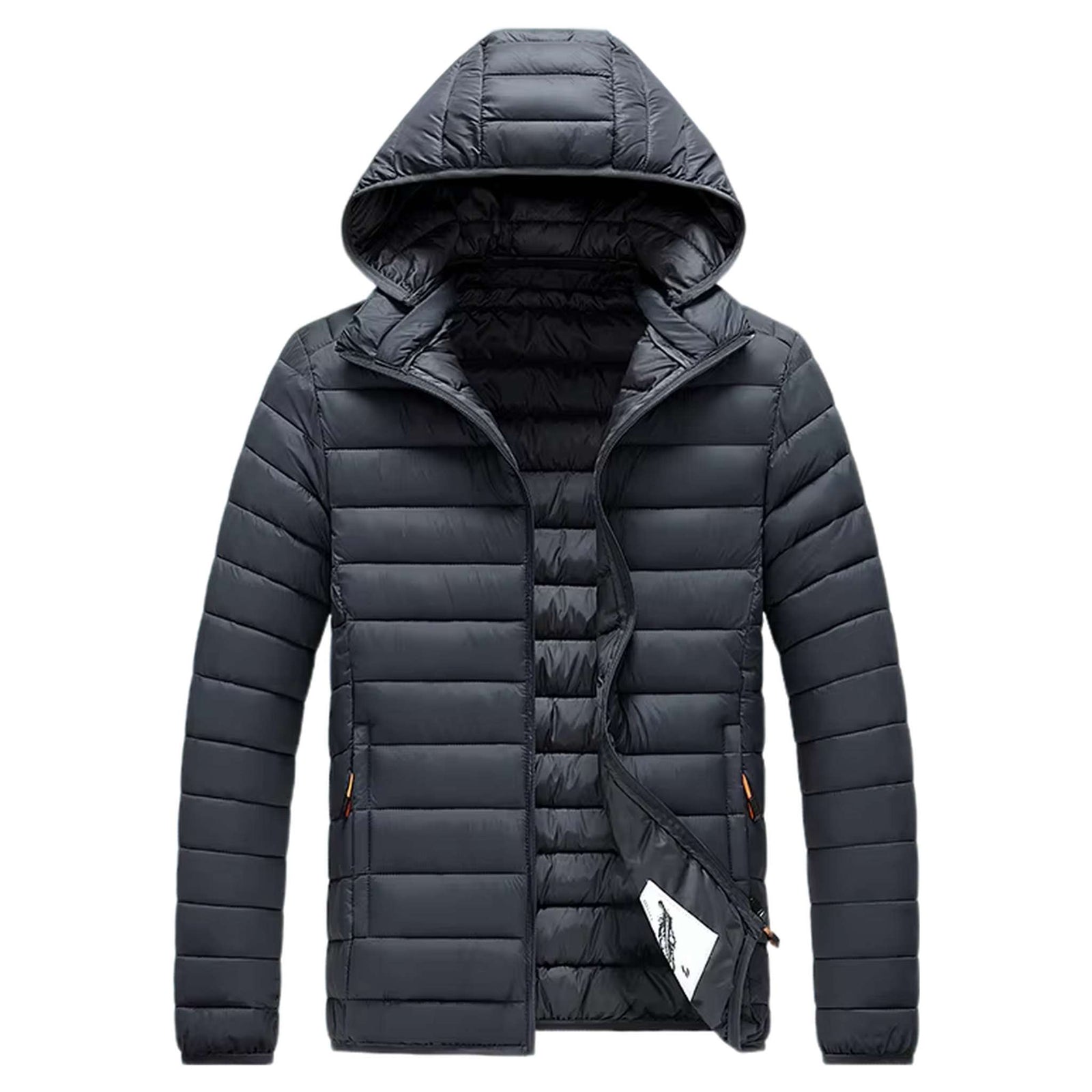 Insulated Winter Parka with Detachable Hood - Men's