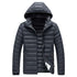 Men's Insulated Winter Parka with Detachable Hood