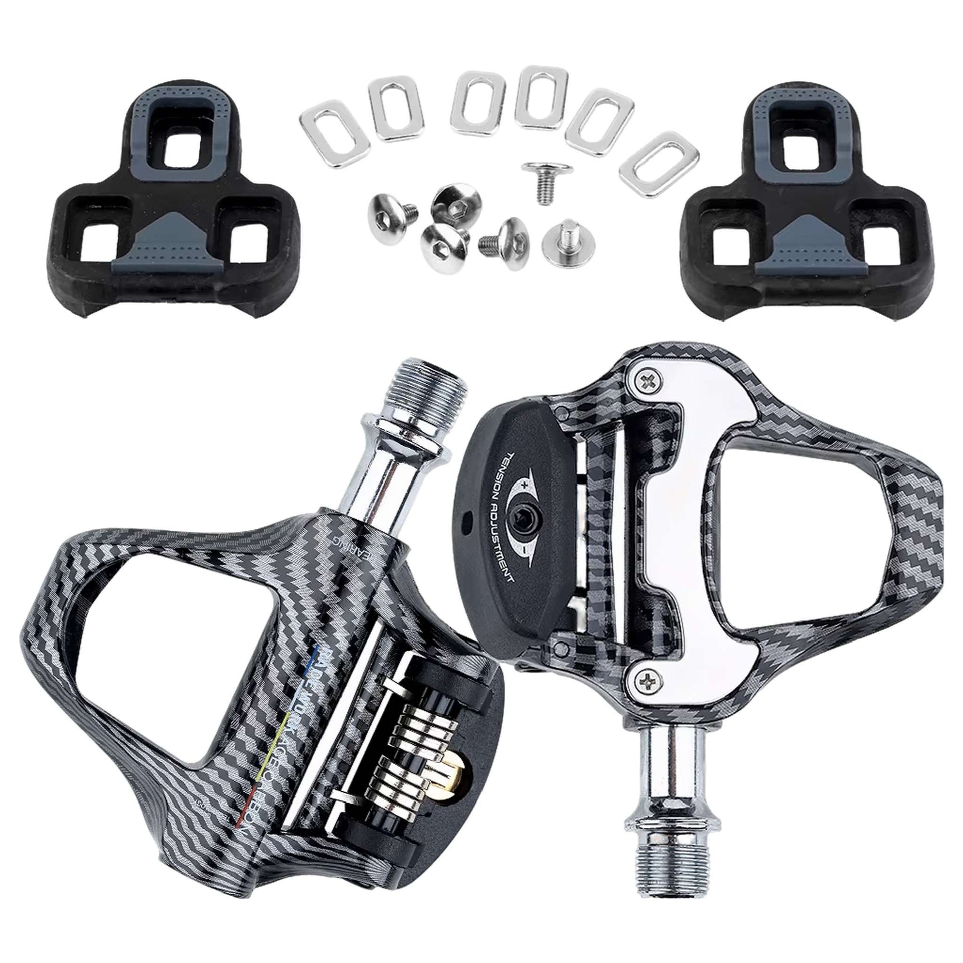 Bike Clips Bike Cleats Spd Pedals For Spin Bike Racework Ace Carbon Road Bike Pedals – Ultra-Light Clipless Performance – Alpine Extreme