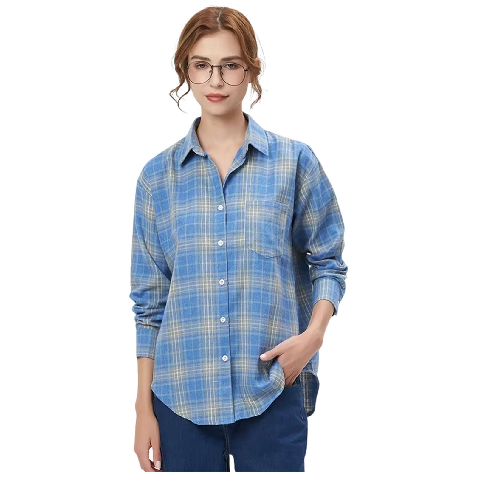 Flannel Plaid Shirt - Women's
