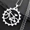 CycloGear Stainless Steel Bicycle Pendant Necklace