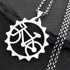 CycloGear Stainless Steel Bicycle Pendant Necklace