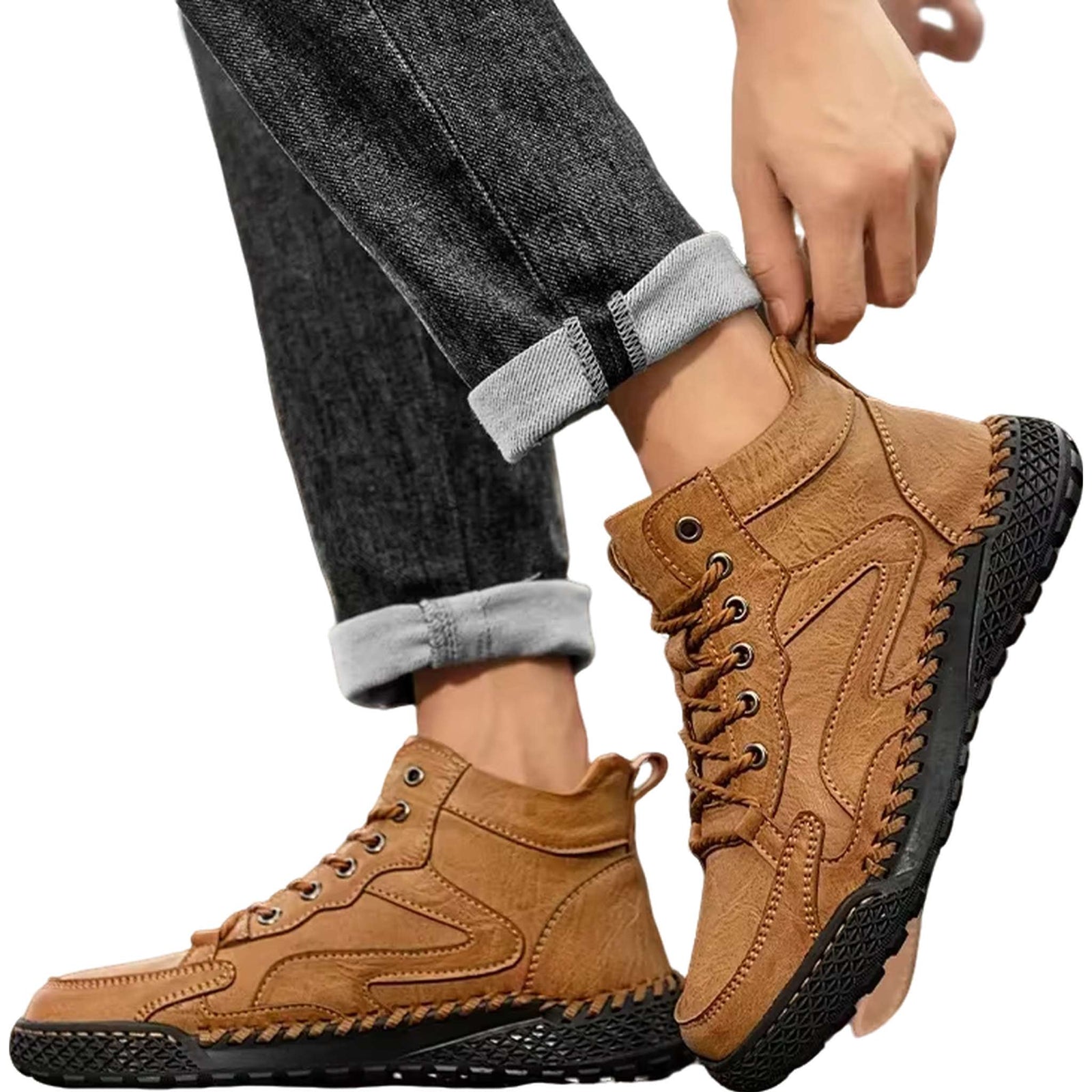 High-Top Winter Hiking Sneakers - Men's