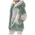 Women's Hooded Cashmere Patchwork Coat