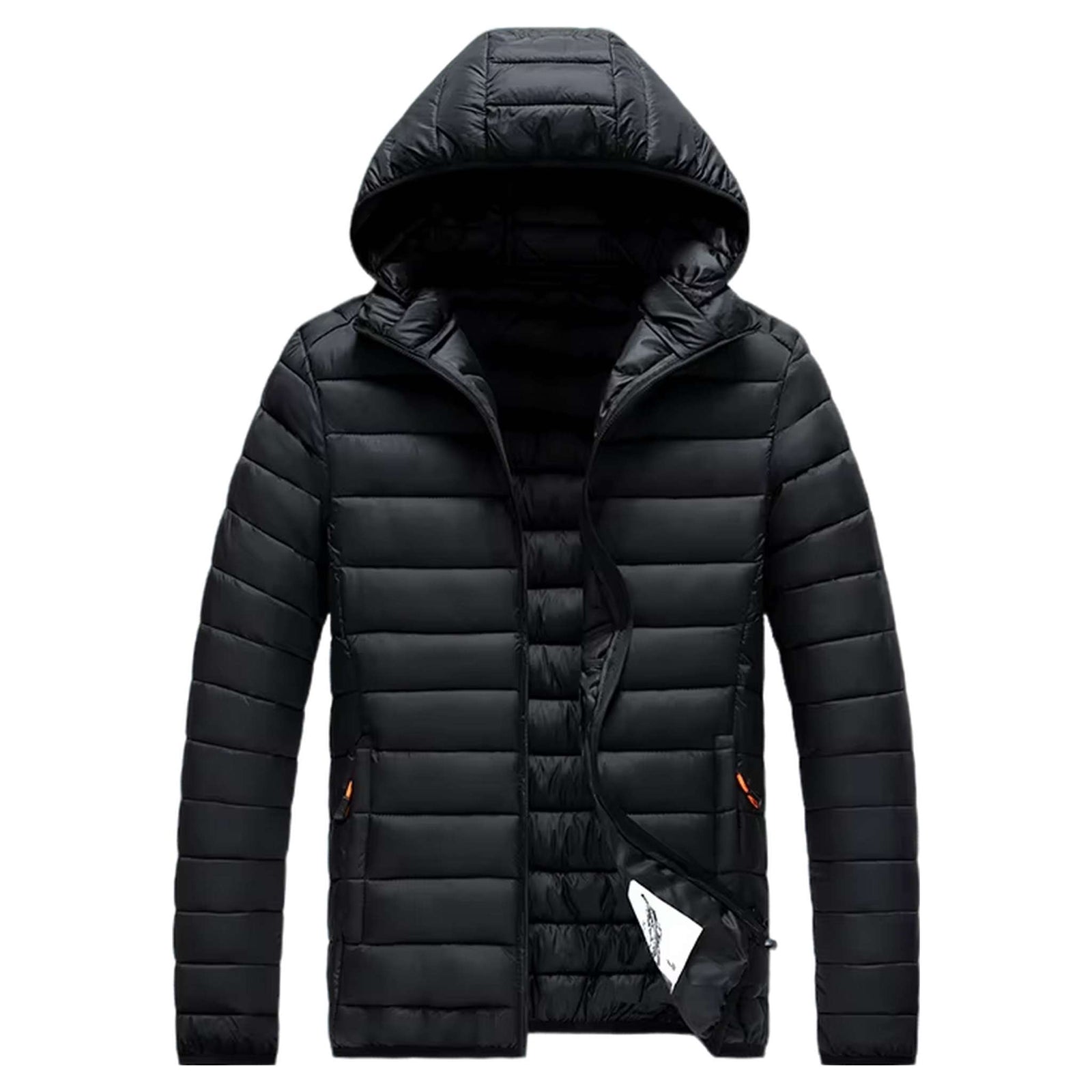 Insulated Winter Parka with Detachable Hood - Men's