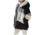 Women's Hooded Cashmere Patchwork Coat