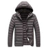 Men's Insulated Winter Parka with Detachable Hood