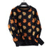 Maple Leaf Jacquard Knit Pullover Sweater