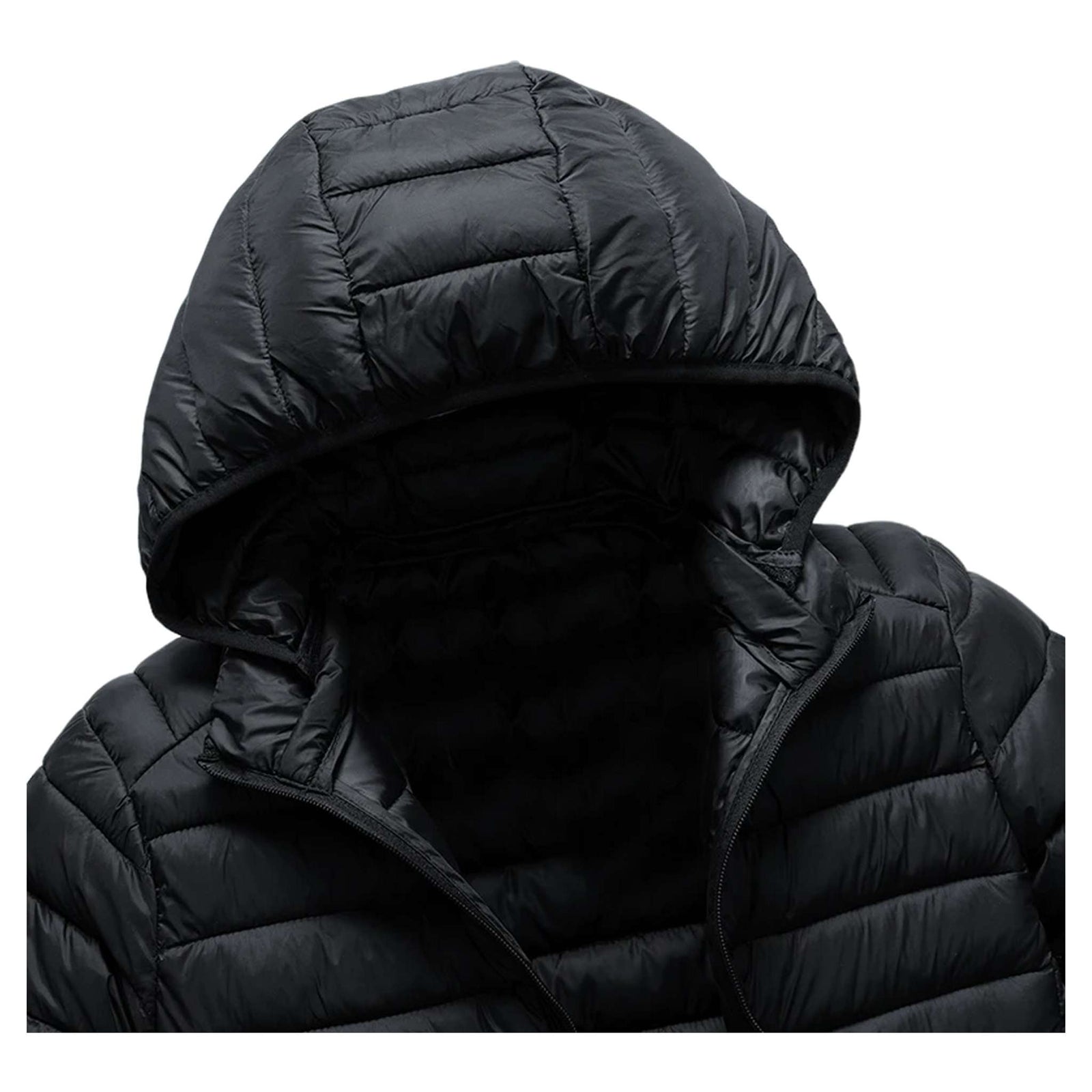 Insulated Winter Parka with Detachable Hood - Men's